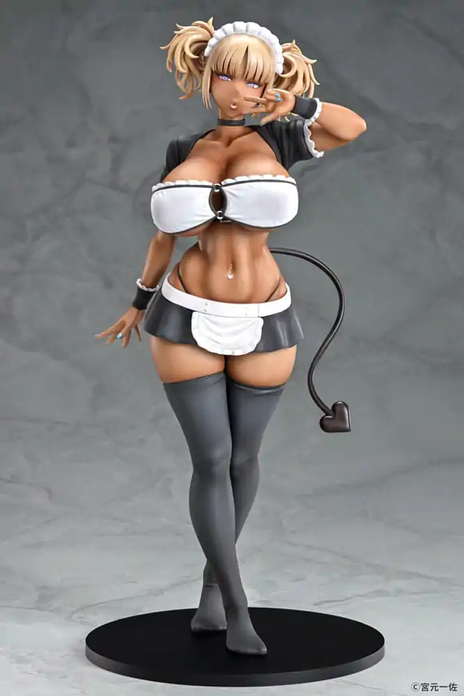 Original Character Statue 1/6 Black Gal Maid Succubus Cocoa 30 cm Produktfoto