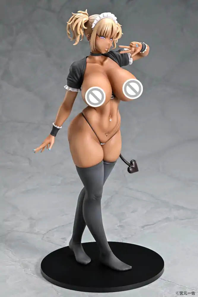 Original Character Statue 1/6 Black Gal Maid Succubus Cocoa 30 cm Produktfoto