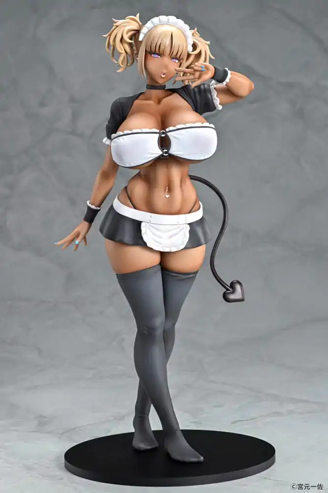 Original Character Statue 1/6 Black Gal Maid Succubus Cocoa 30 cm Produktfoto