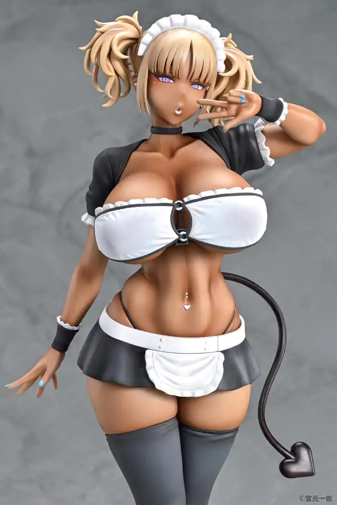 Original Character Statue 1/6 Black Gal Maid Succubus Cocoa 30 cm Produktfoto