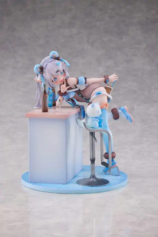 Original Character Statue 1/6 Blue Panda Coffee by Henriita 19 cm Produktfoto