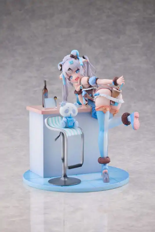 Original Character Statue 1/6 Blue Panda Coffee by Henriita 19 cm Produktfoto