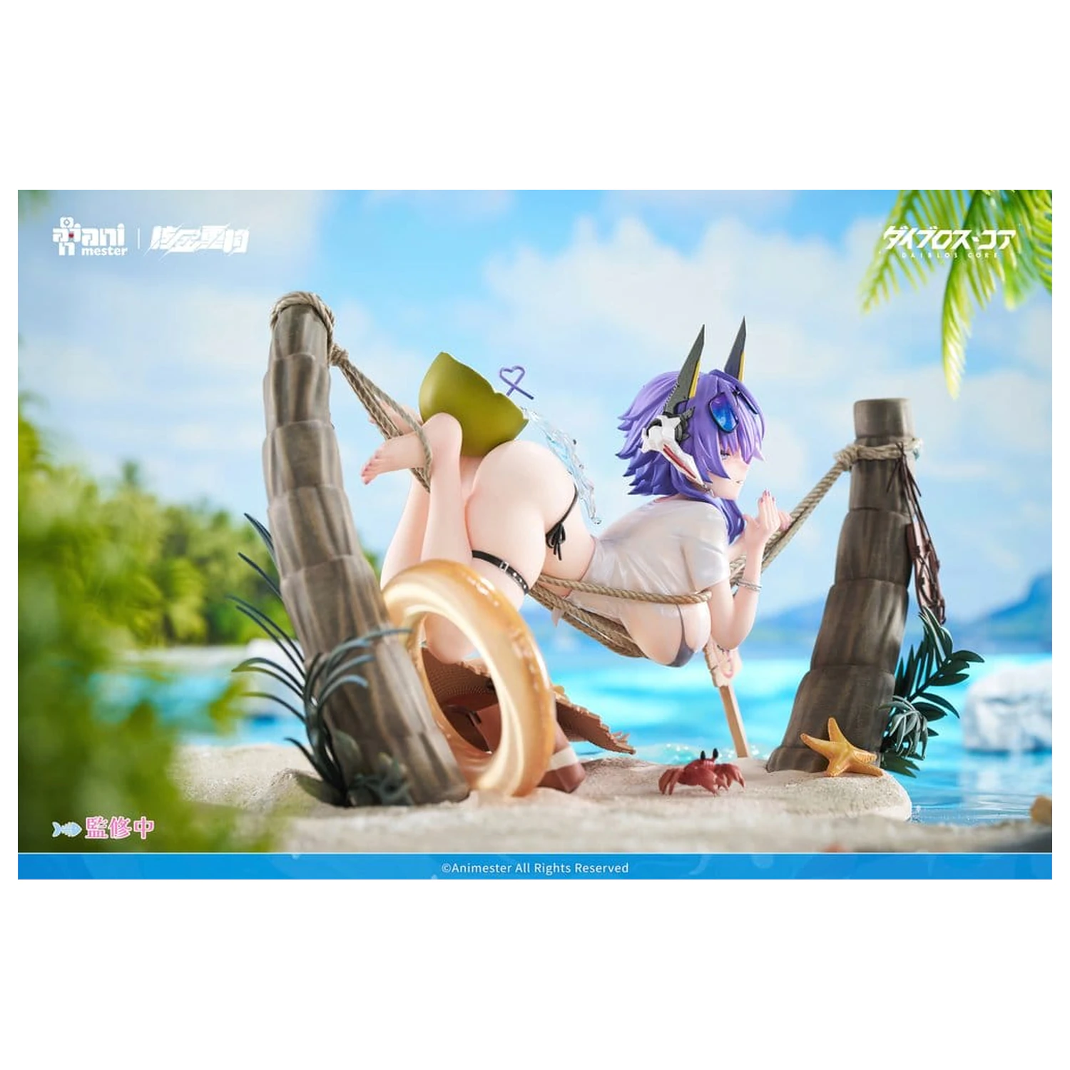 Original Character PVC Figur 1/6 Bright Summer Barbera·Red illustration by DaiblosCore 14 cm Produktfoto