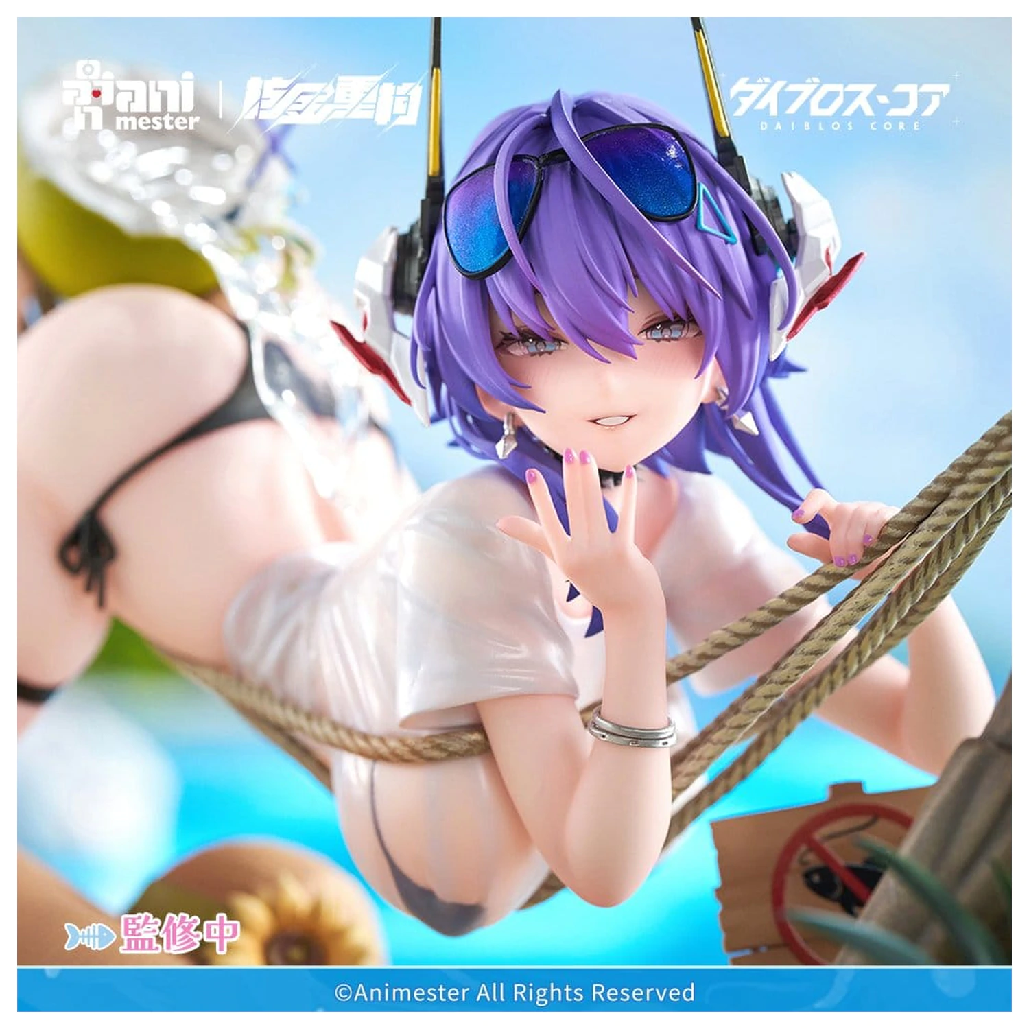Original Character PVC Figur 1/6 Bright Summer Barbera·Red illustration by DaiblosCore 14 cm Produktfoto