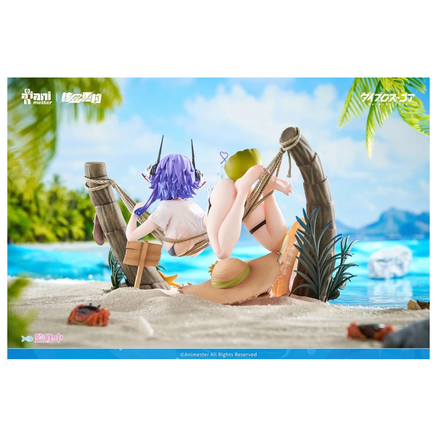Original Character PVC Figur 1/6 Bright Summer Barbera·Red illustration by DaiblosCore 14 cm Produktfoto
