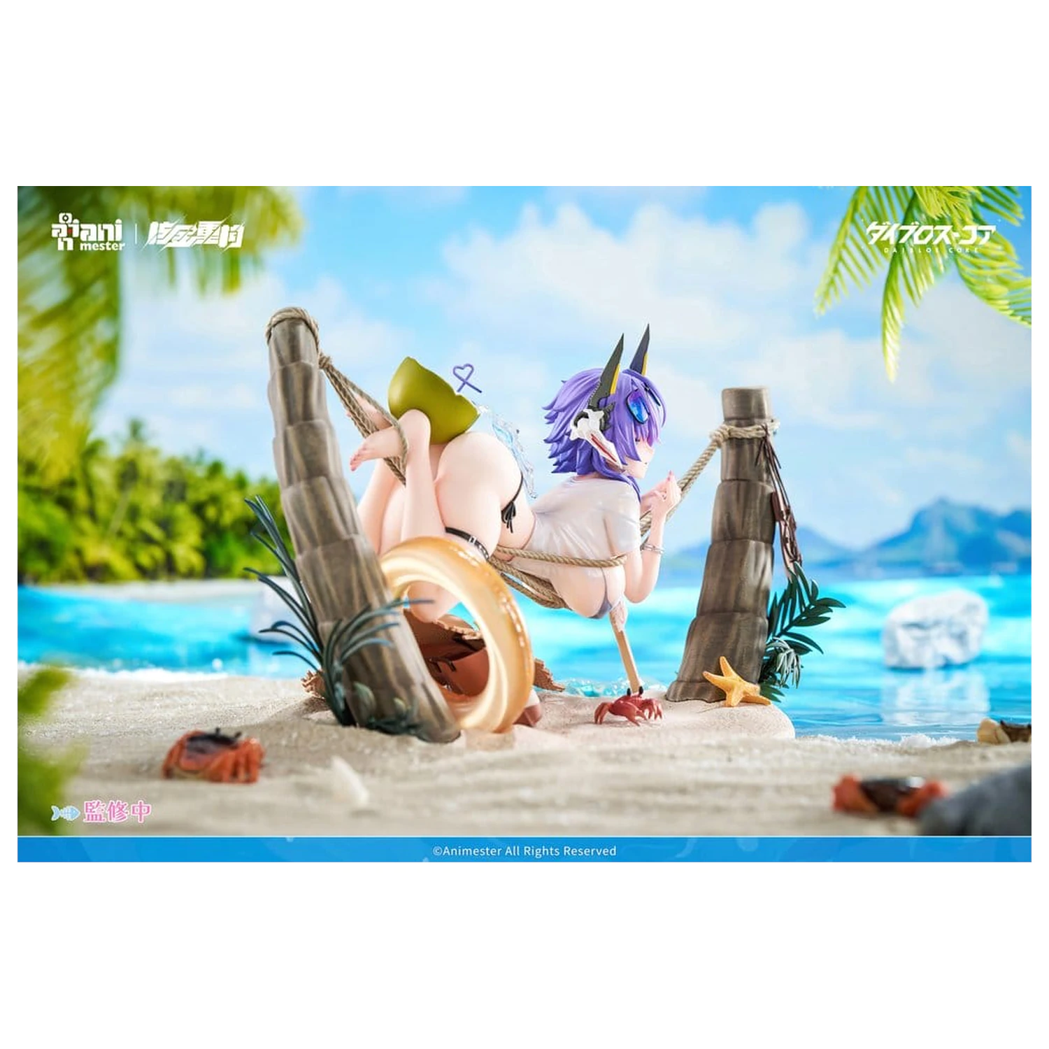 Original Character PVC Figur 1/6 Bright Summer Barbera·Red illustration by DaiblosCore 14 cm Produktfoto