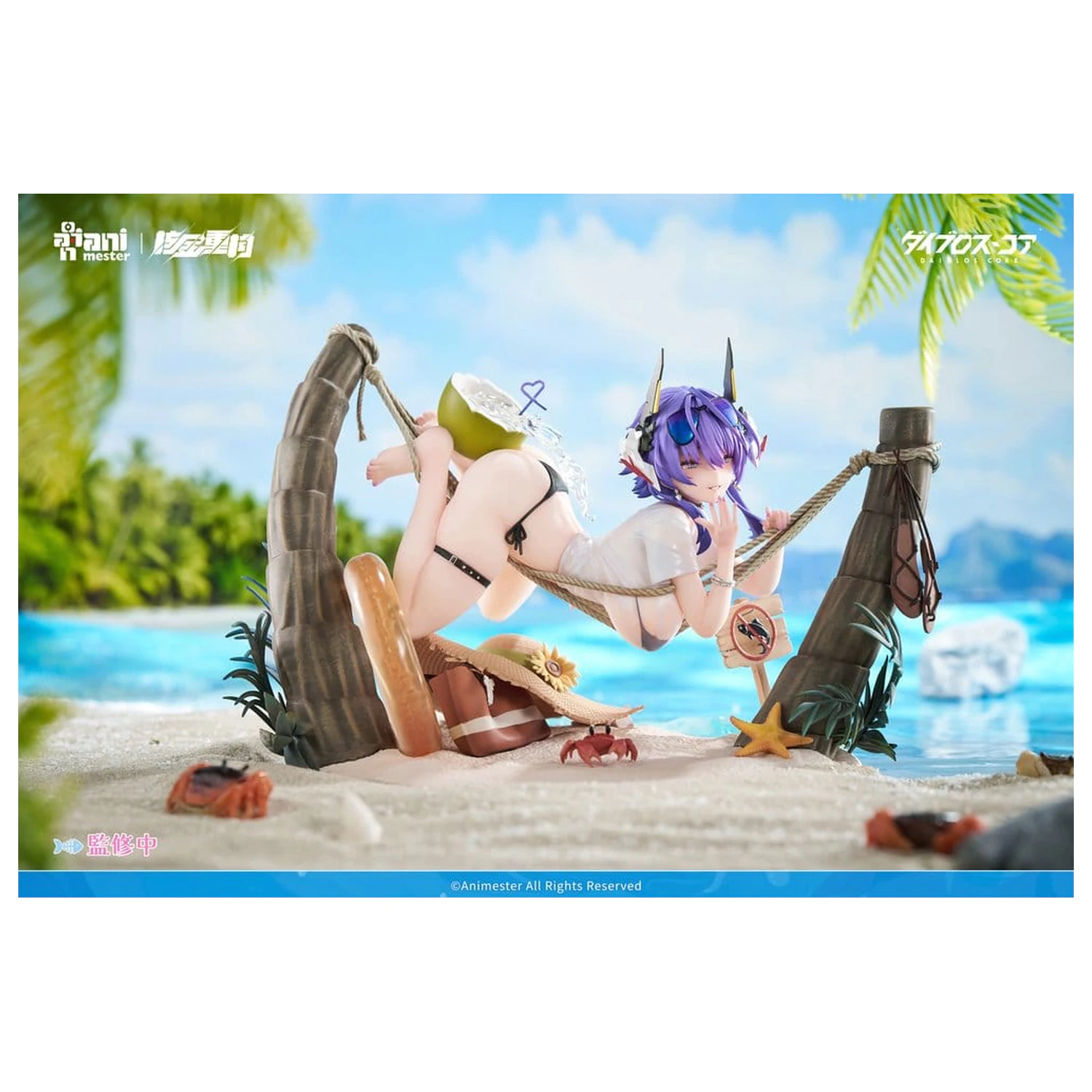 Original Character PVC Figur 1/6 Bright Summer Barbera·Red illustration by DaiblosCore 14 cm Produktfoto