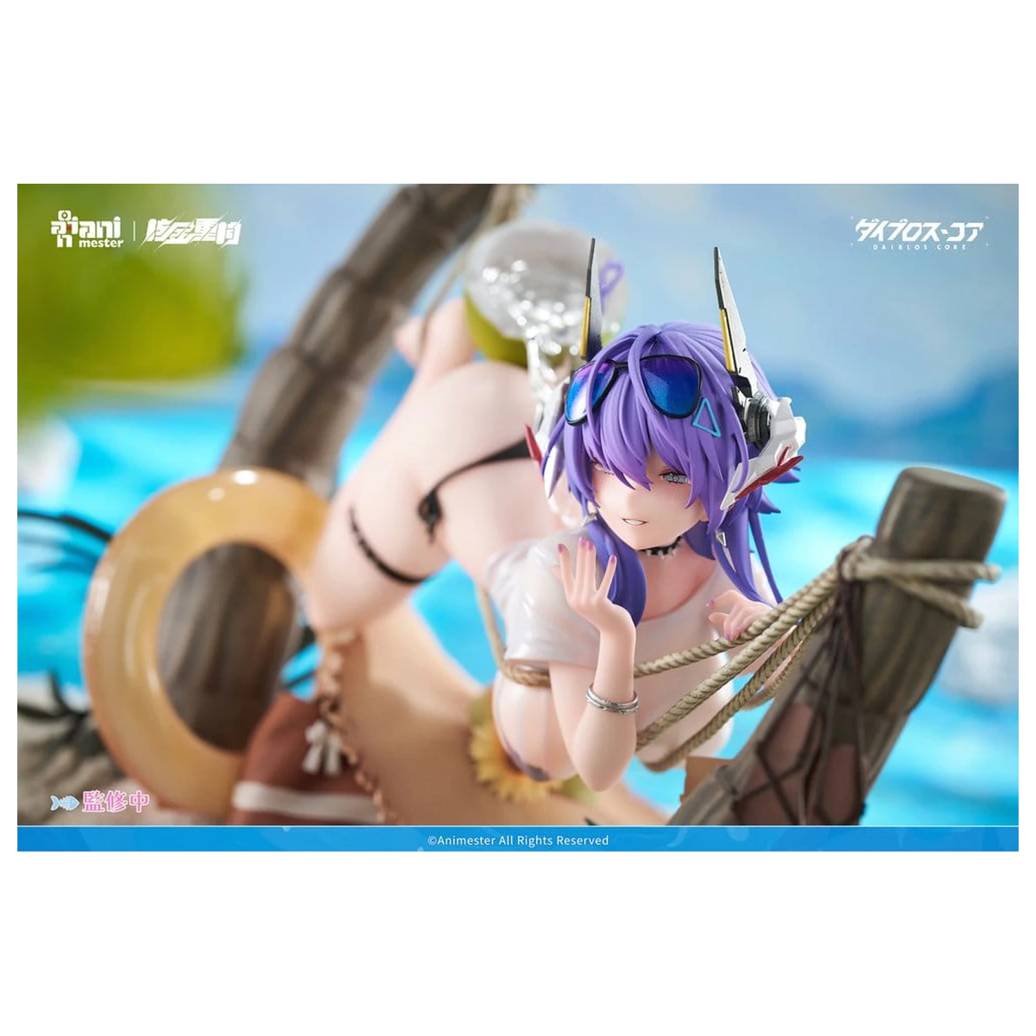 Original Character PVC Figur 1/6 Bright Summer Barbera·Red illustration by DaiblosCore 14 cm Produktfoto
