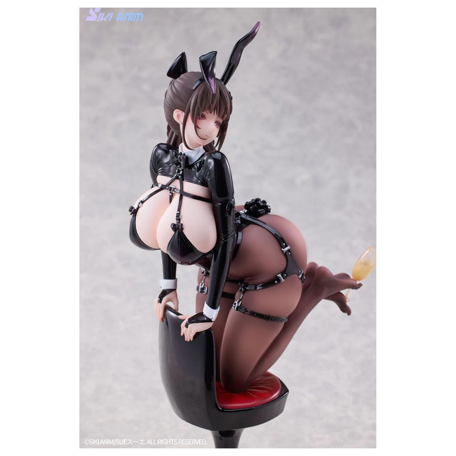 Original Character PVC Statue 1/6 Champagner und Bunny Girl Rose Black Stocking Ver. 31 cm Produktfoto