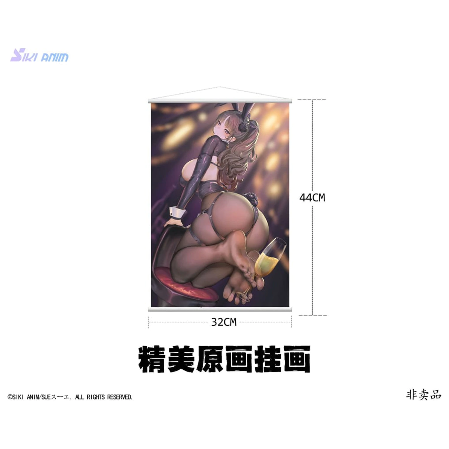 Original Character PVC Statue 1/6 Champagner und Bunny Girl Rose Black Stocking Ver. 31 cm Produktfoto