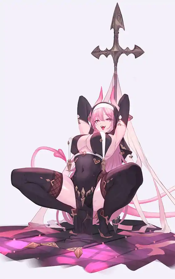 Original Character Statue 1/6 Devil Sister Nemu Tapestry Set Edition 30 cm Produktfoto