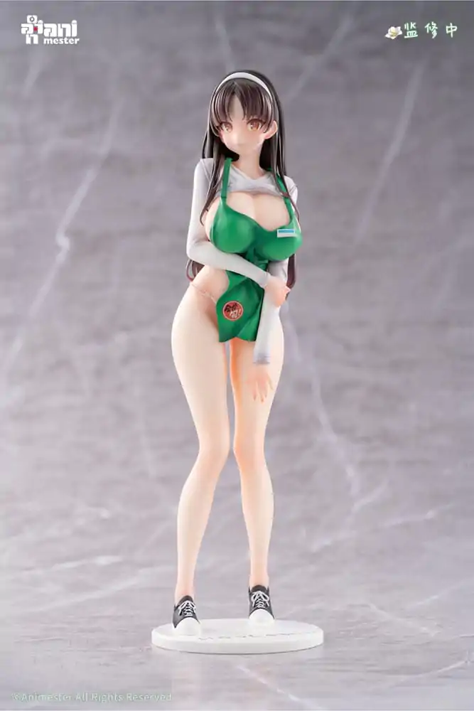 Original Character Statue 1/6 First Business! Mari Hanamiya the Gentle Shop Assistant Illustration von POPQN 28 cm Produktfoto