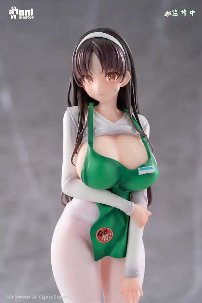 Original Character Statue 1/6 First Business! Mari Hanamiya the Gentle Shop Assistant Illustration von POPQN 28 cm Produktfoto