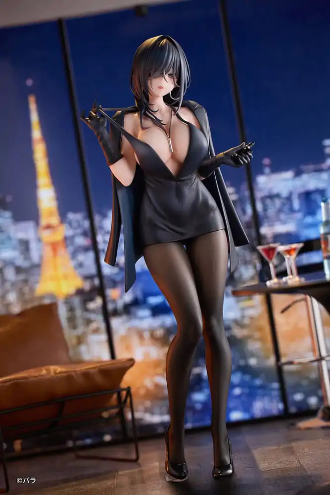 Original Character PVC Statue 1/6 Ishimi Yokoyama Black One-piece Dress Ver. illustration by Bara 28 cm Produktfoto