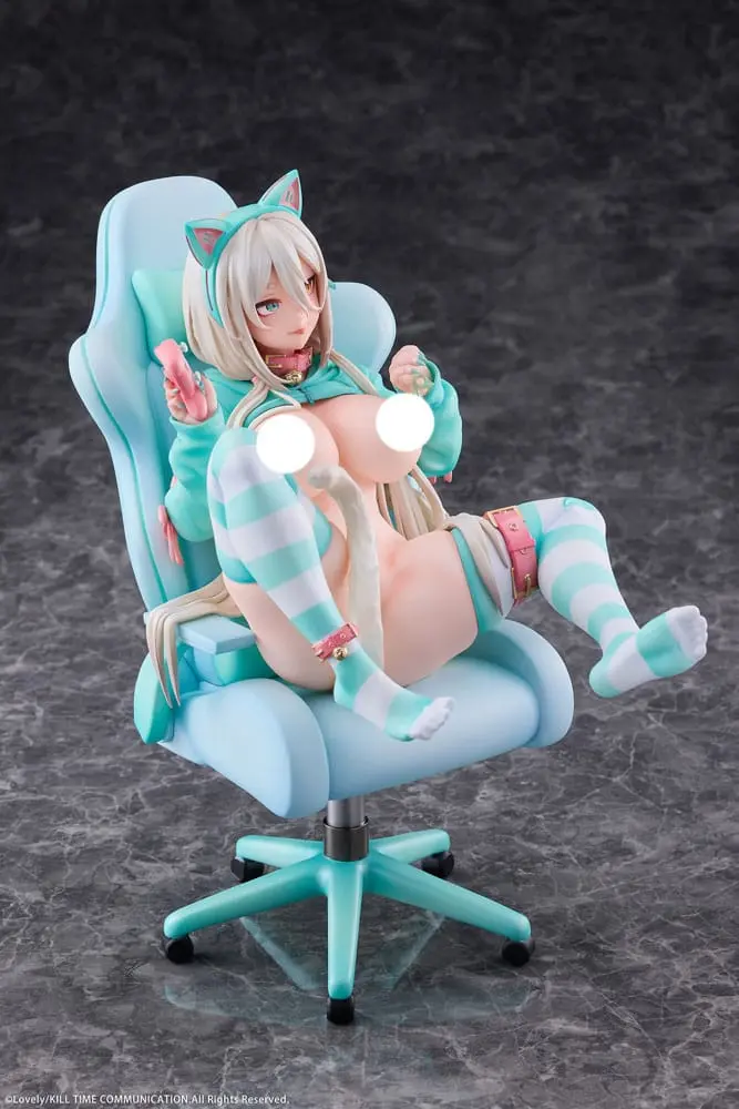 Original Character PVC Statue 1/6 Nekomata Gamer Shiro Deluxe Ver.  25 cm termékfotó