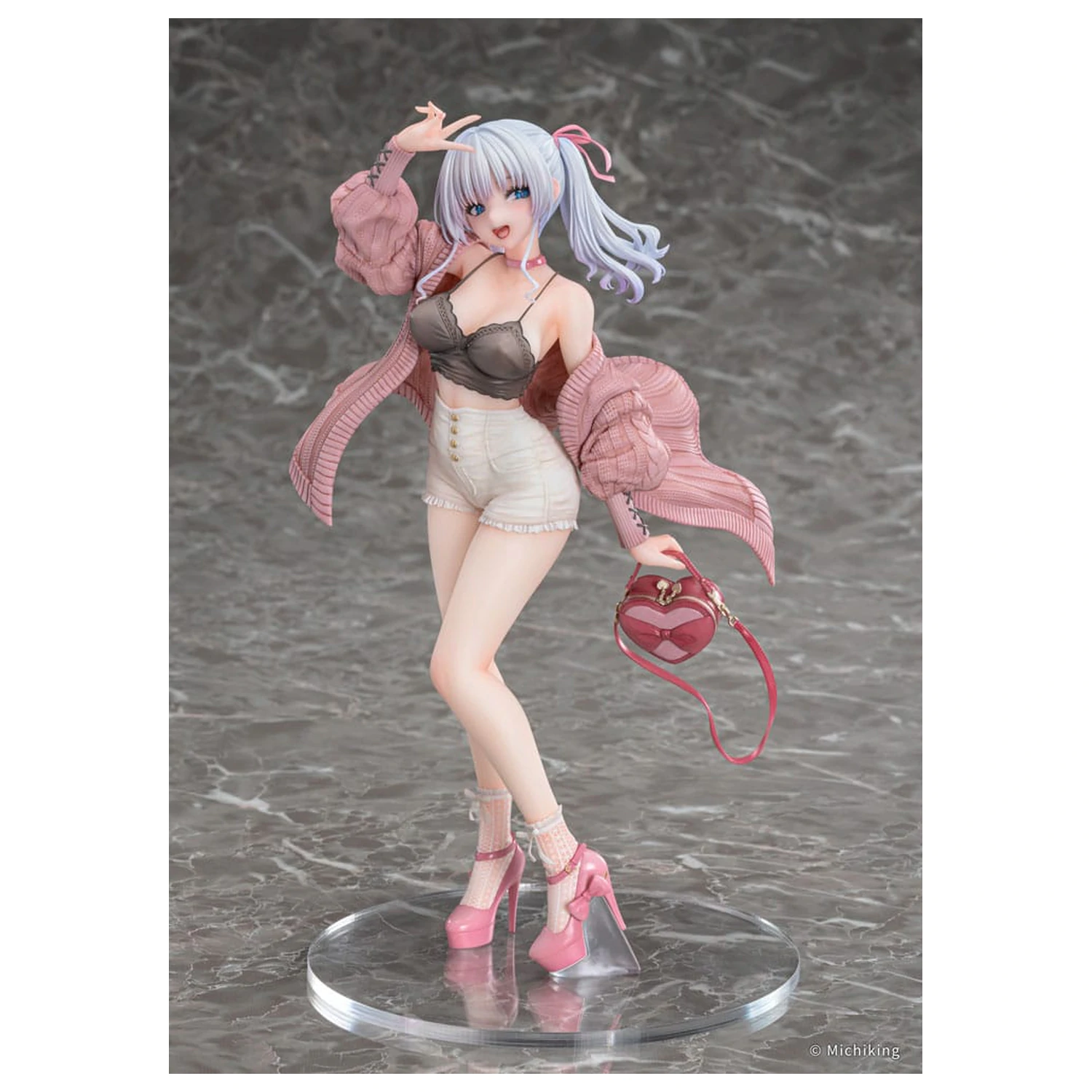 Original Character PVC Statue 1/6 Shion Passion Pink Illustration by Michiking 27 Zentimeter Produktfoto