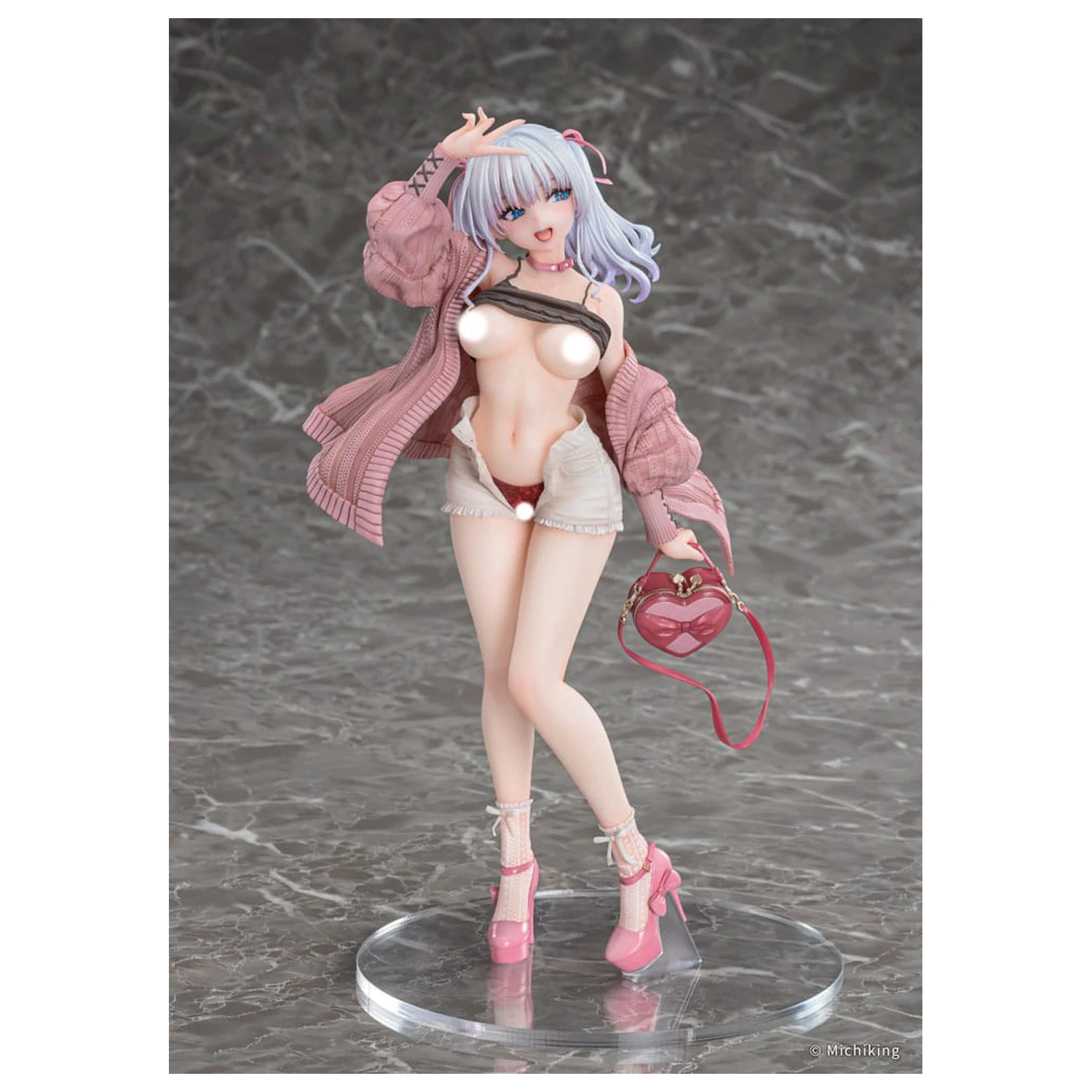 Original Character PVC Statue 1/6 Shion Passion Pink Illustration by Michiking 27 Zentimeter Produktfoto