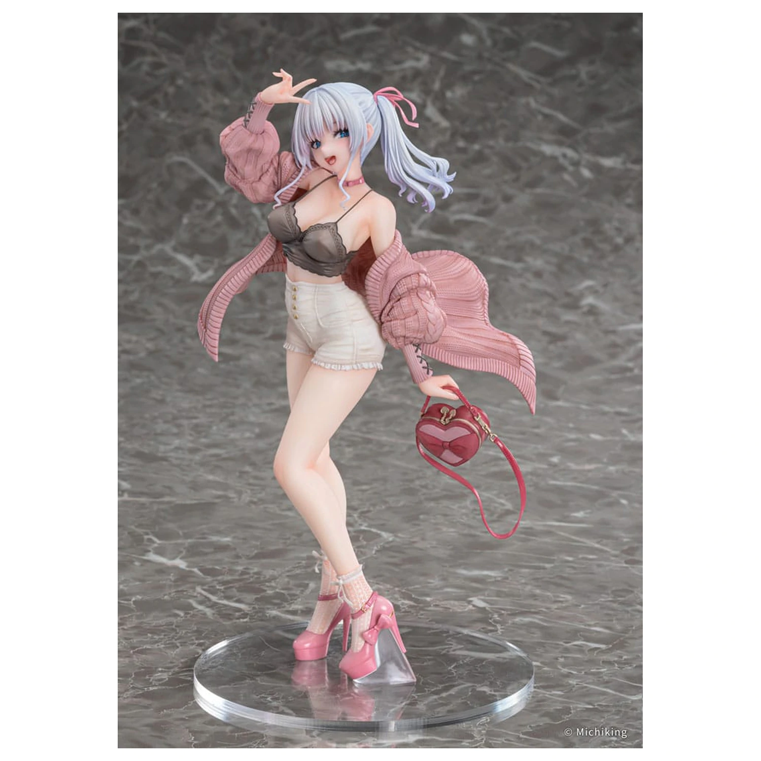 Original Character PVC Statue 1/6 Shion Passion Pink Illustration by Michiking 27 Zentimeter Produktfoto