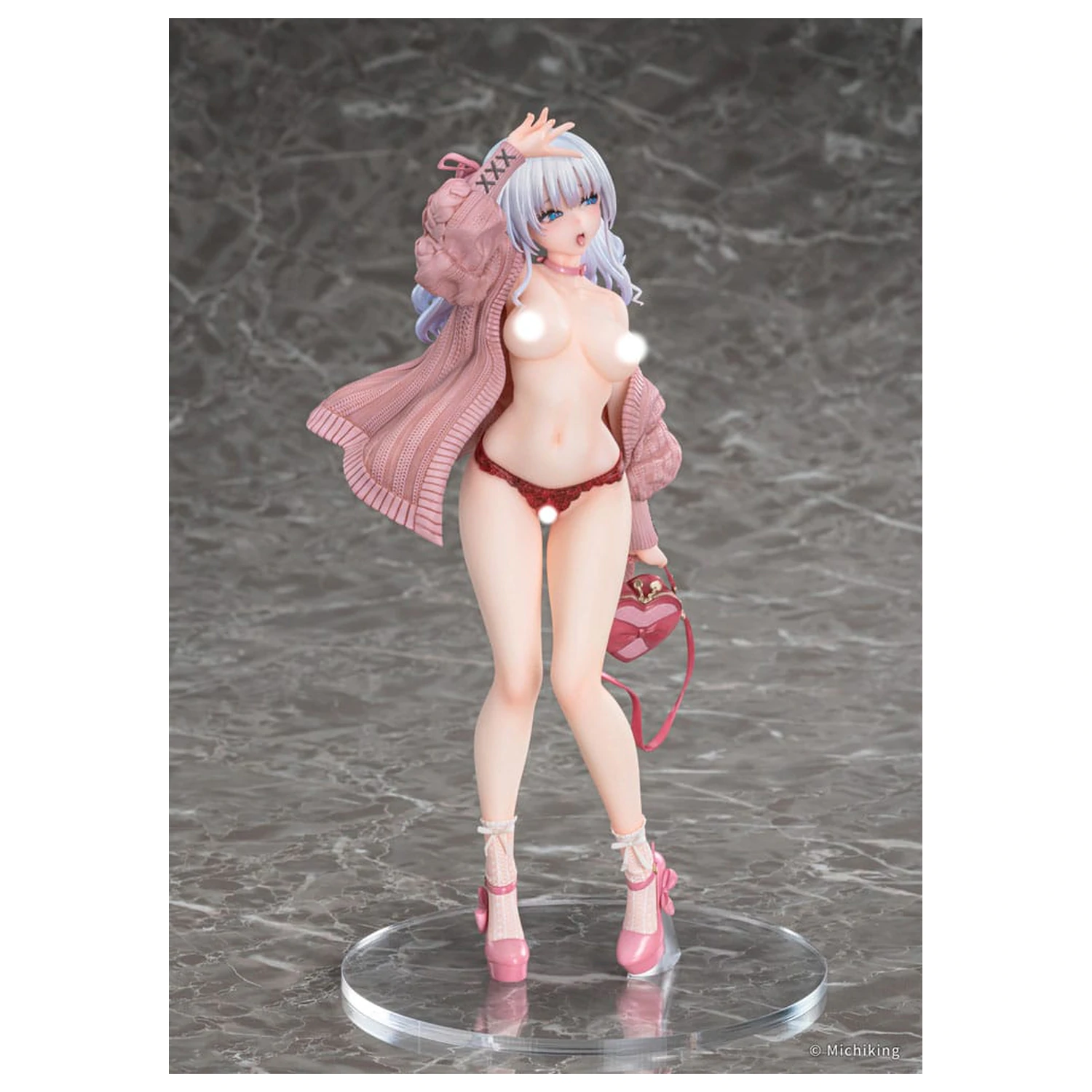 Original Character PVC Statue 1/6 Shion Passion Pink Illustration by Michiking 27 Zentimeter Produktfoto