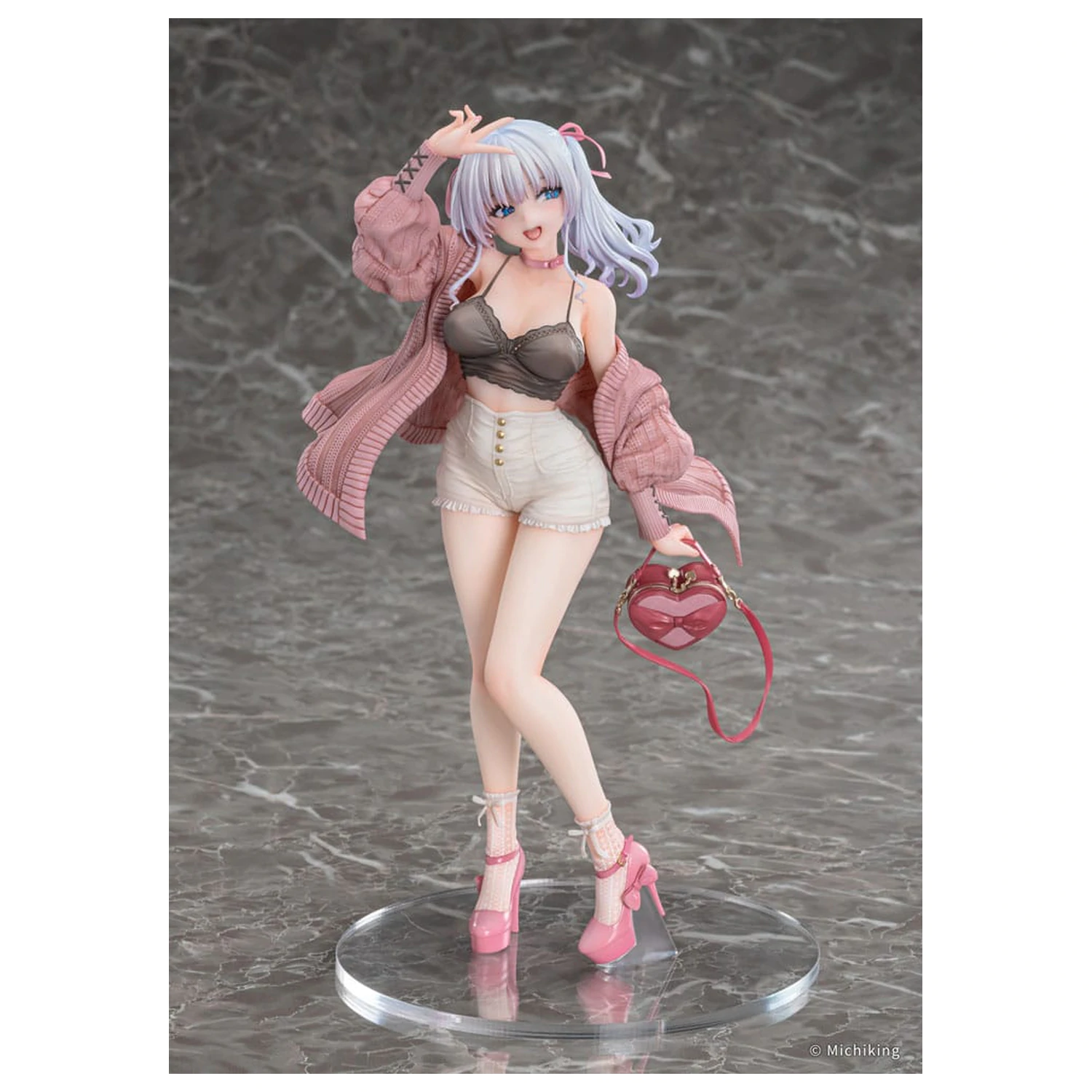 Original Character PVC Statue 1/6 Shion Passion Pink Illustration by Michiking 27 Zentimeter Produktfoto
