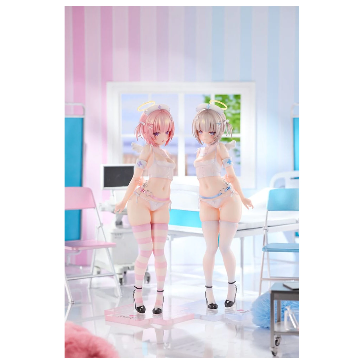 Original Character Statue 1/6 Suzu & Nagi Illustrated by Kuma 4-gou Set Edition 27 Zentimeter Produktfoto