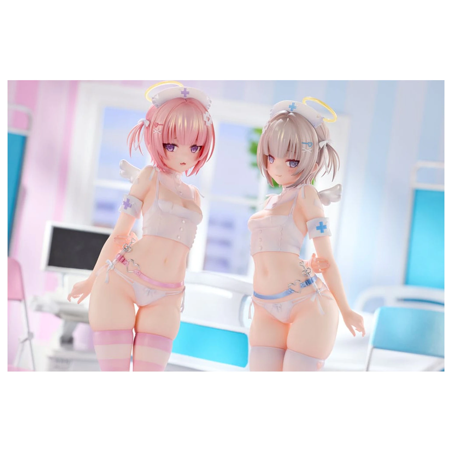 Original Character Statue 1/6 Suzu & Nagi Illustrated by Kuma 4-gou Set Edition 27 Zentimeter Produktfoto