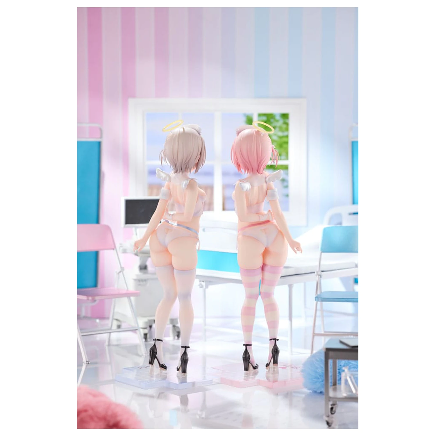 Original Character Statue 1/6 Suzu & Nagi Illustrated by Kuma 4-gou Set Edition 27 Zentimeter Produktfoto