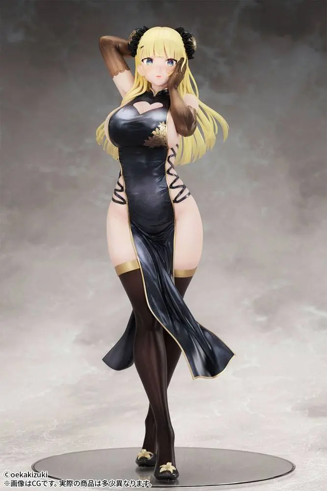 Original Character Statue 1/7 China Girl Black Ver. Illustrated by Oekakizuki 20 cm Produktfoto
