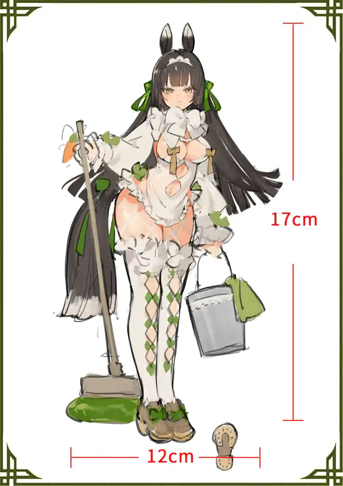 Original Character PVC Statue 1/7 Horse Different Species Horse Maid Midori-chan 24 cm termékfotó