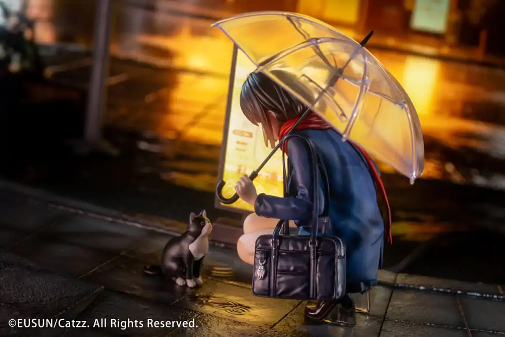 Original-Charakter Statue 1/7 Rainy Day - Meeting Illustrated by Catzz 16 cm Produktfoto