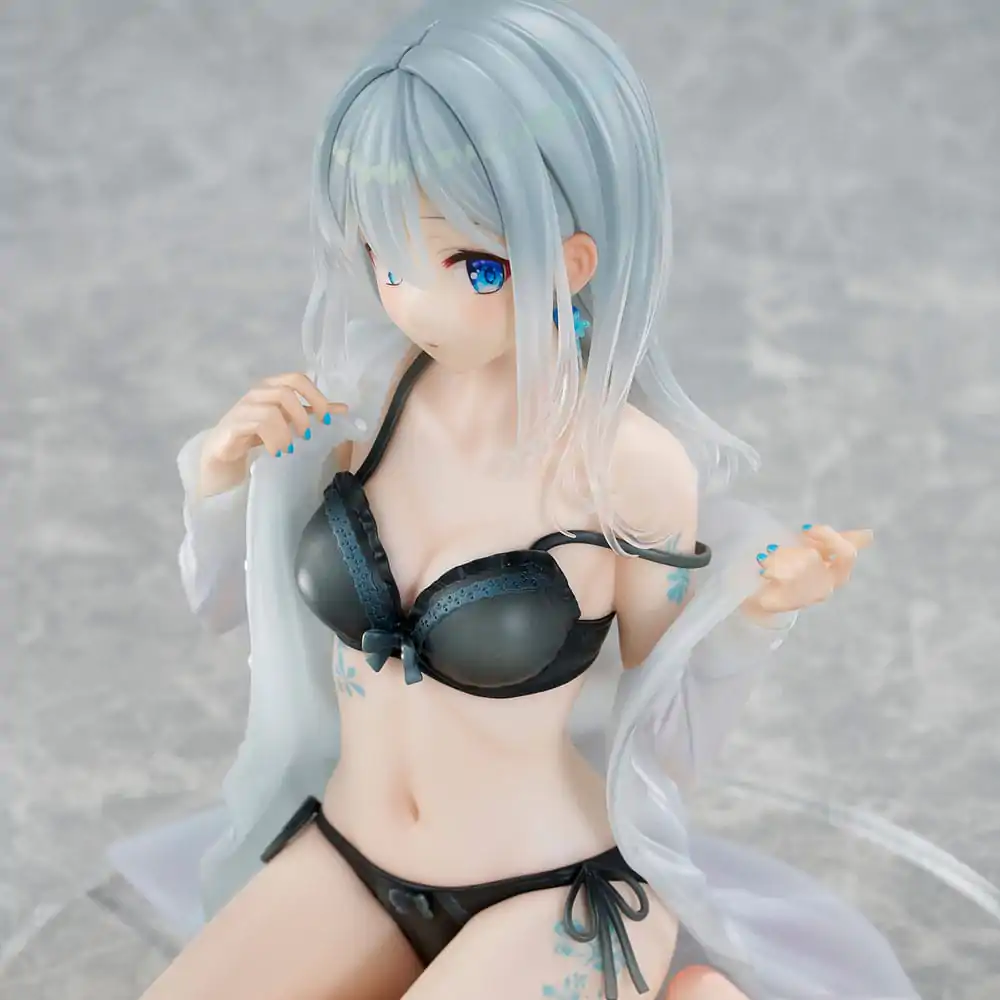 Original Character PVC Statue 1/7 Silver-Haired Girl Sky Blue Morning Special Outfit Ver. by Fuumi Illustration 16 cm Produktfoto