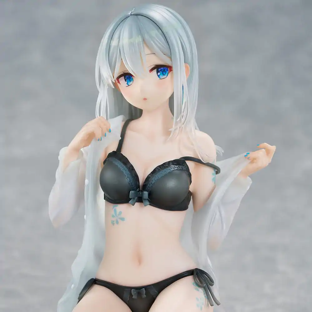 Original Character PVC Statue 1/7 Silver-Haired Girl Sky Blue Morning Special Outfit Ver. by Fuumi Illustration 16 cm Produktfoto