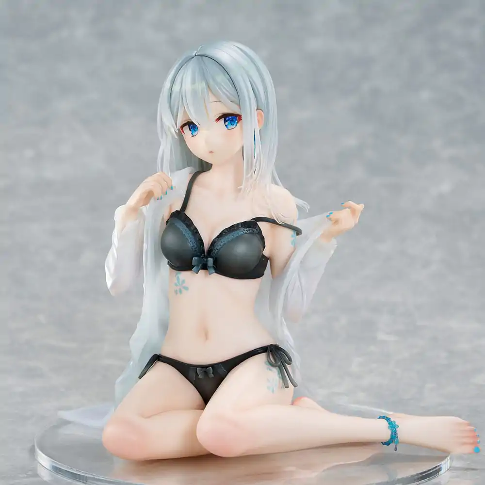 Original Character PVC Statue 1/7 Silver-Haired Girl Sky Blue Morning Special Outfit Ver. by Fuumi Illustration 16 cm Produktfoto