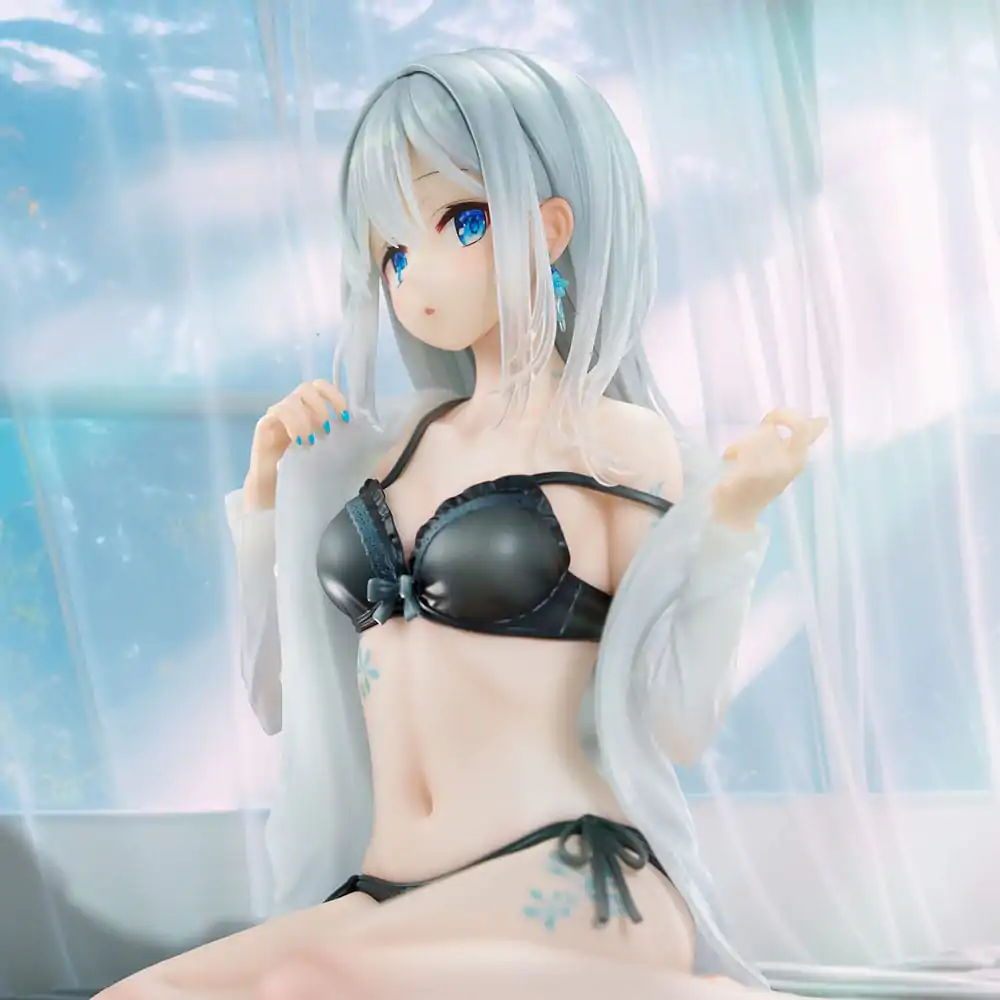 Original Character PVC Statue 1/7 Silver-Haired Girl Sky Blue Morning Special Outfit Ver. by Fuumi Illustration 16 cm Produktfoto