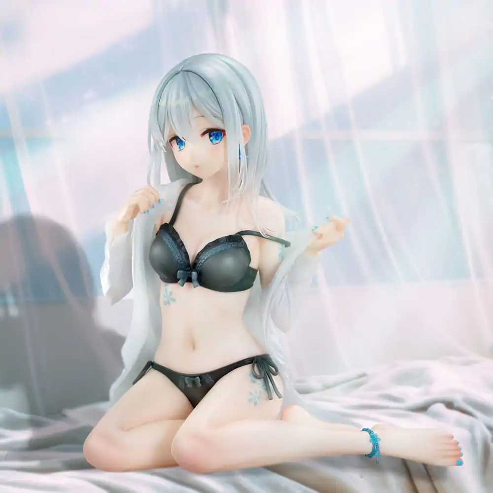 Original Character PVC Statue 1/7 Silver-Haired Girl Sky Blue Morning Special Outfit Ver. by Fuumi Illustration 16 cm Produktfoto