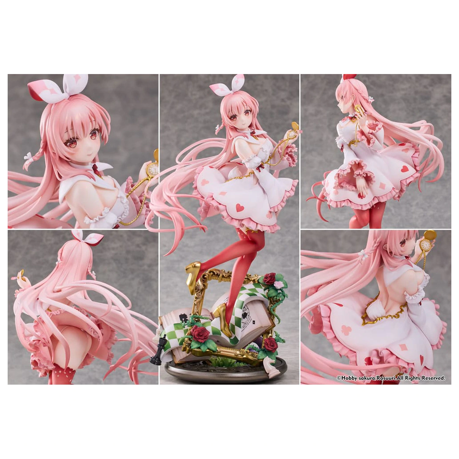 Original Character PVC Figur 1/7 White Rabbit Rosu Wonderland Ver. Illustrated by Rosuuri 29 cm Produktfoto