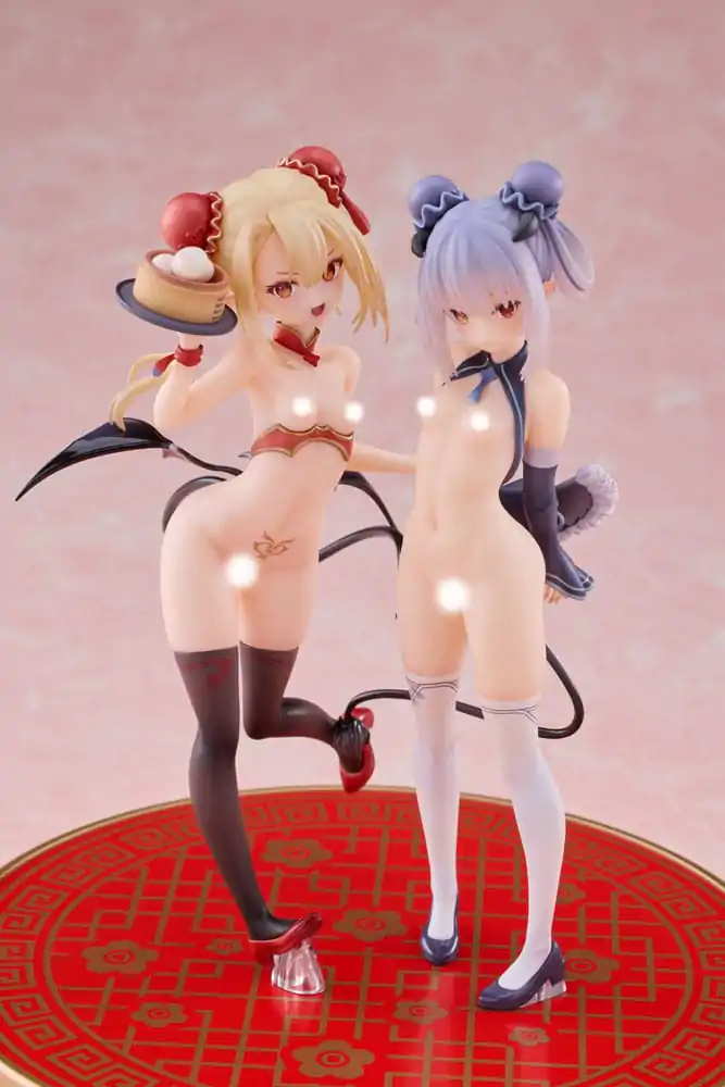 Original Character PVC Statuen 1/8 Tamano Kedama Tiffany &amp; Chloe 16 cm Produktfoto