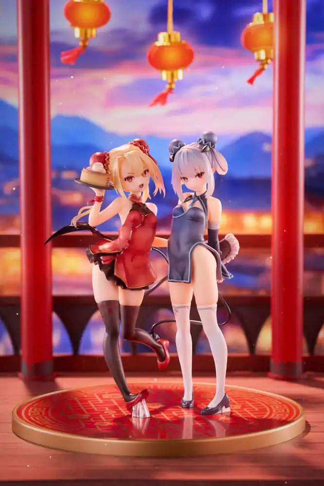 Original Character PVC Statuen 1/8 Tamano Kedama Tiffany &amp; Chloe 16 cm Produktfoto
