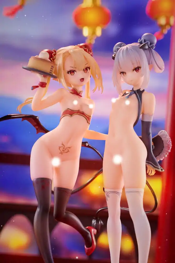 Original Character PVC Statuen 1/8 Tamano Kedama Tiffany &amp; Chloe 16 cm Produktfoto