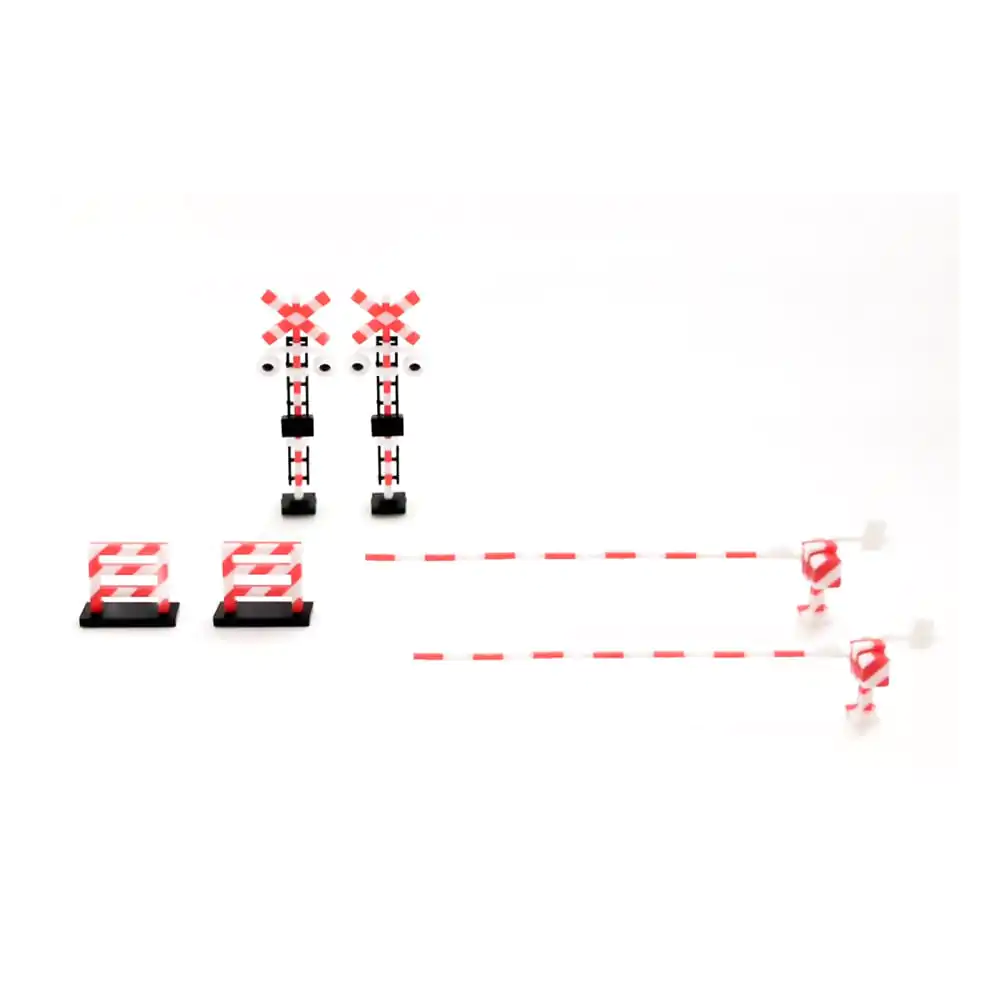 Original Character Plastic Model Kit 1/80 Railway Crossing (Red×White) 5 cm termékfotó