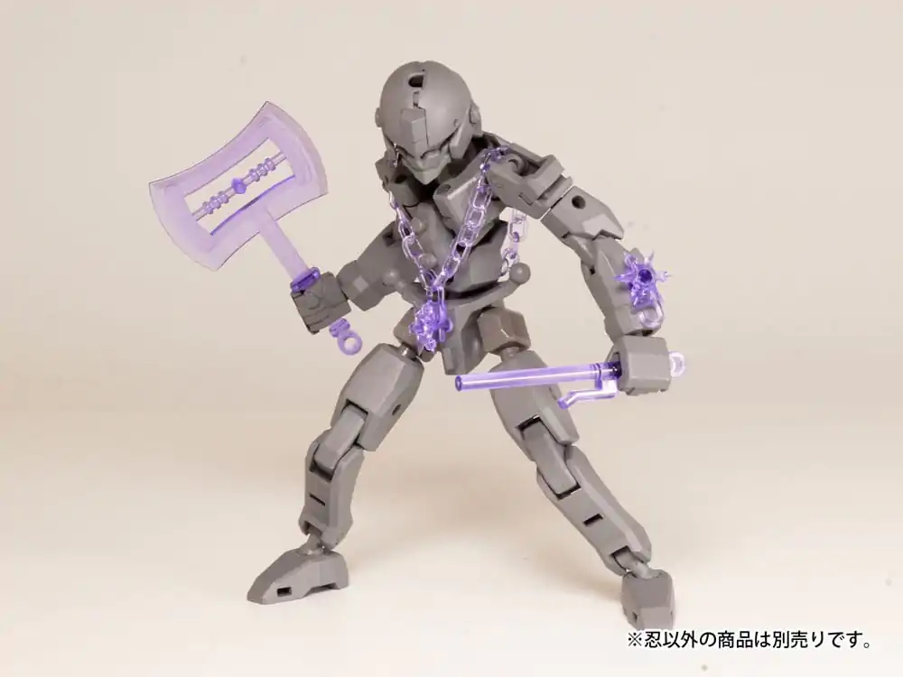 Original Character Plastic Model Kit Pop Series04:Shinobi2 Clear Purple 2 cm Produktfoto