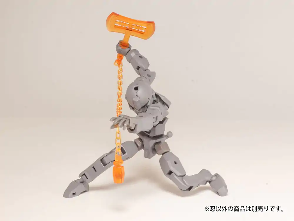Original Character Plastic Model Kit Pop Series04:Shinobi3 Clear Orange 2 cm Produktfoto