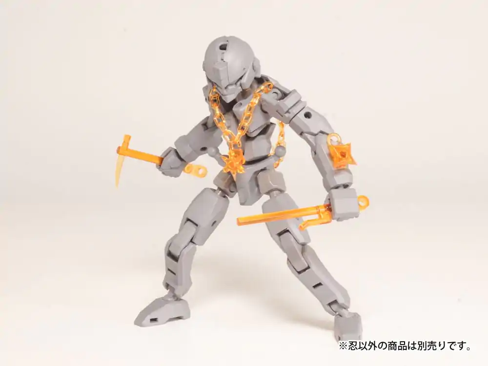 Original Character Plastic Model Kit Pop Series04:Shinobi3 Clear Orange 2 cm Produktfoto