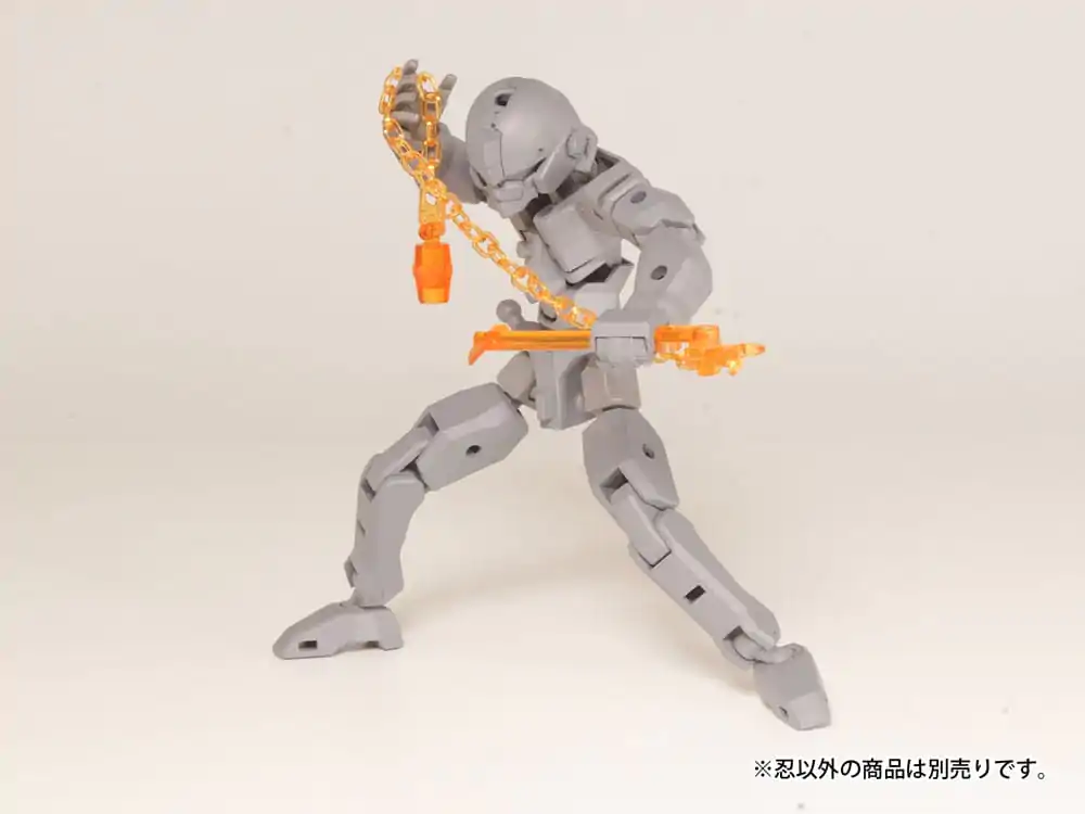 Original Character Plastic Model Kit Pop Series04:Shinobi3 Clear Orange 2 cm Produktfoto