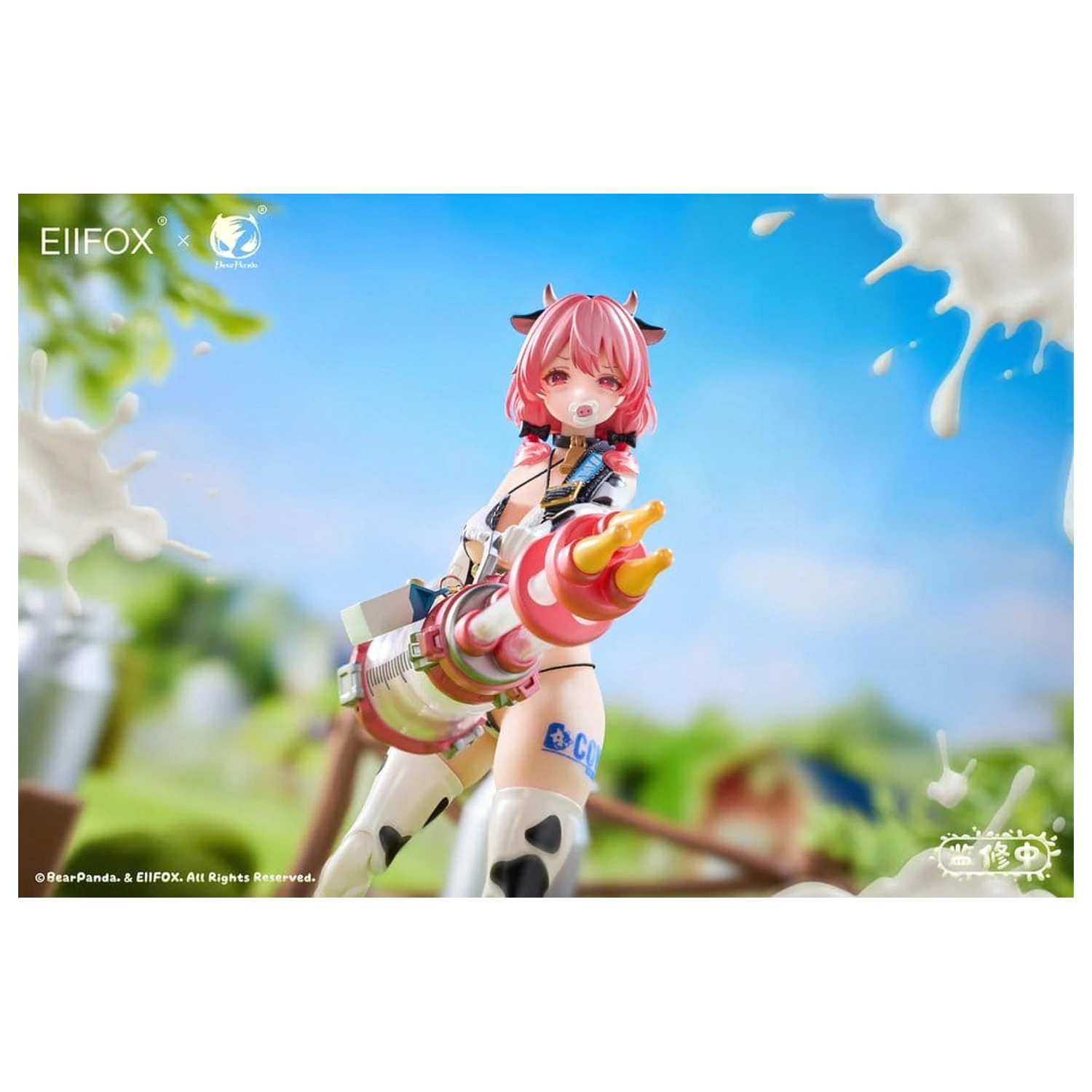 Original Charakter Actionfigur 1/8 Eiifox & BearPanda Nyuugyuu Momo 21 cm Produktfoto