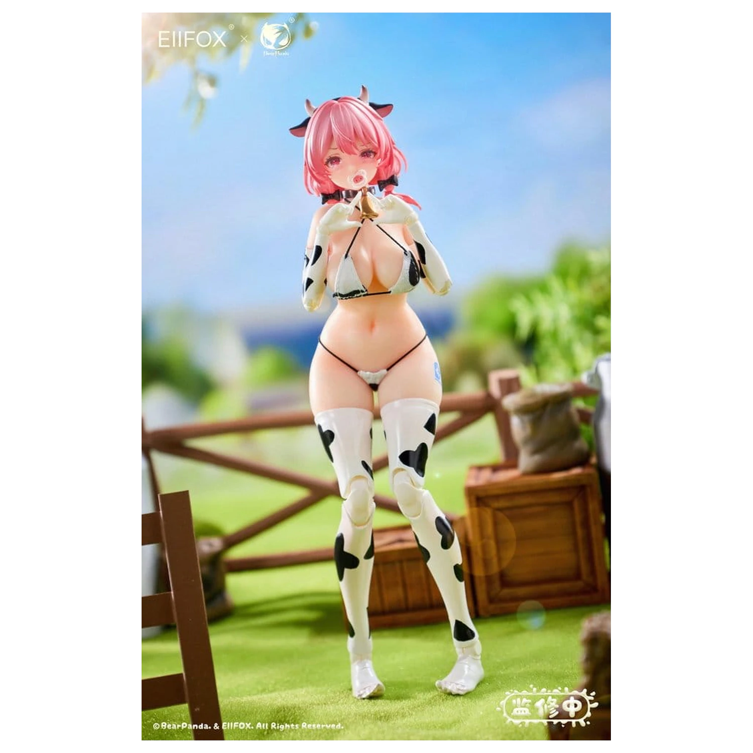 Original Charakter Actionfigur 1/8 Eiifox & BearPanda Nyuugyuu Momo 21 cm Produktfoto
