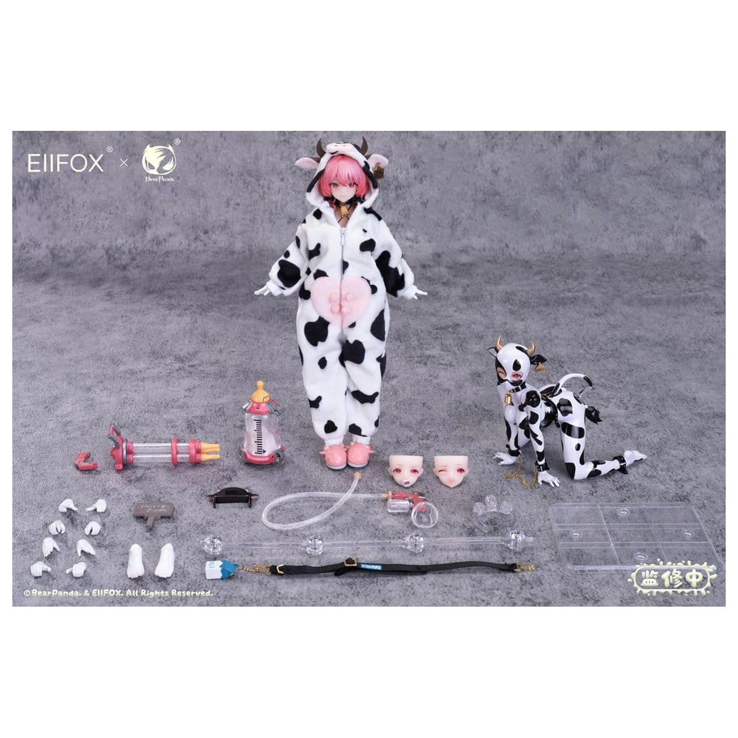 Original Charakter Actionfigur 1/8 Eiifox & BearPanda Nyuugyuu Momo 21 cm Produktfoto