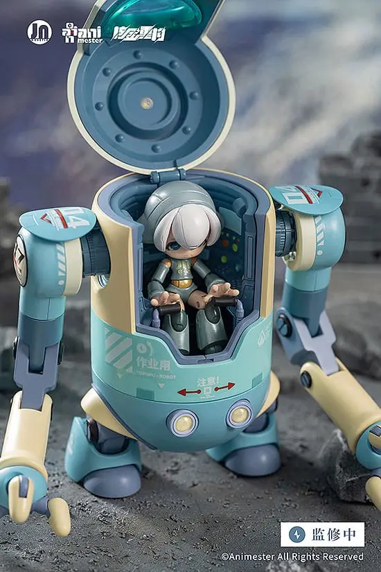Original Character Plastic Model Kit Alloy Articulated Assemblable Model Topupu Robot 12 cm Produktfoto