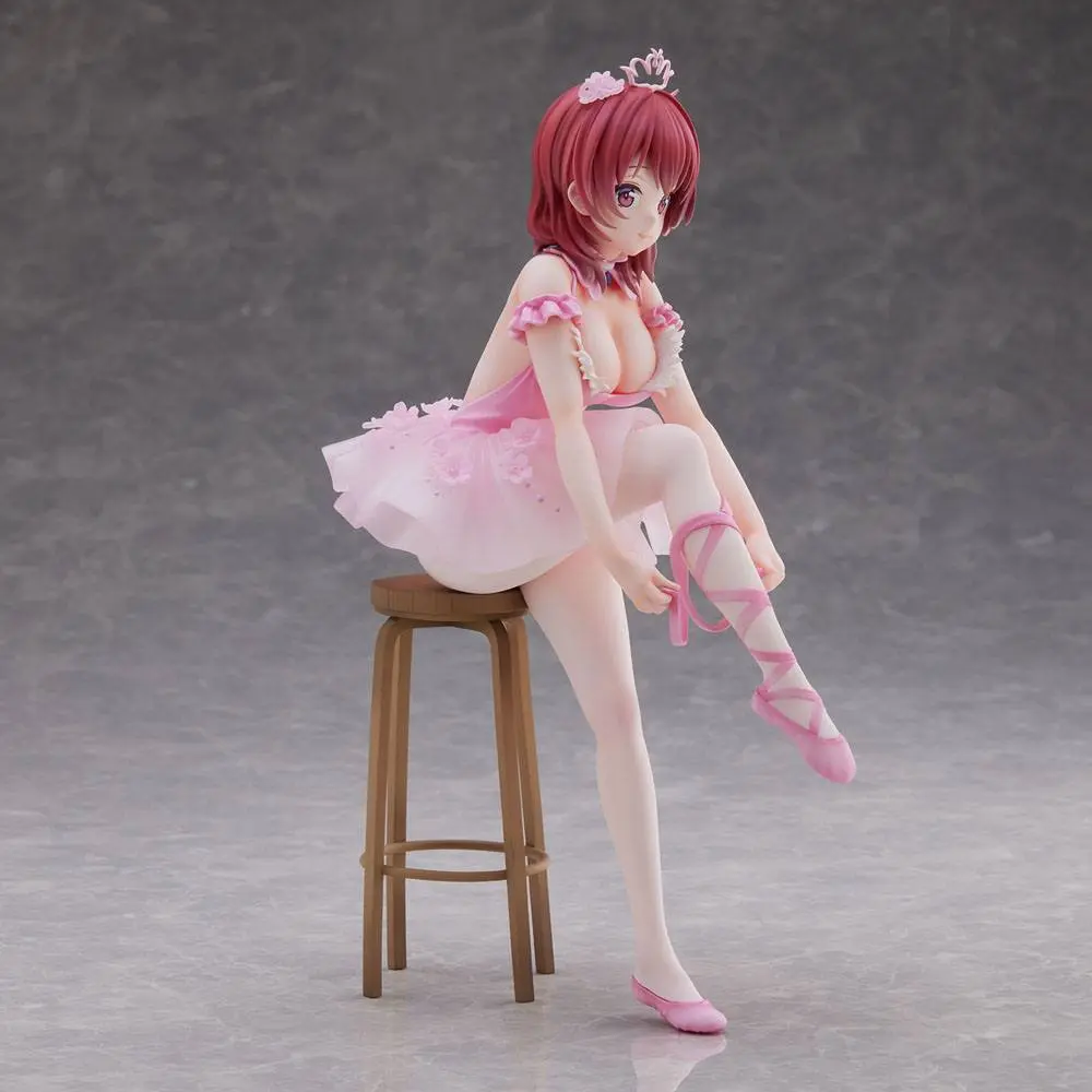 Original Character PVC Statue Anmi Illustration Flamingo Ballet Red Hair Girl 24 cm Produktfoto