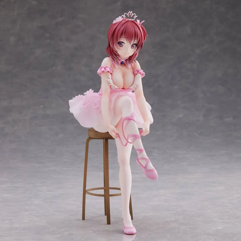 Original Character PVC Statue Anmi Illustration Flamingo Ballet Red Hair Girl 24 cm Produktfoto